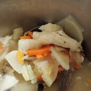 鯛出汁の白菜味噌汁